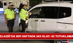 Elazığ’da Bir Haftada 243 Olay: 42 Tutuklama