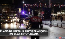 Elazığ’da Haftalık Asayiş Bilançosu: 272 Olay, 56 Tutuklama