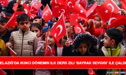 Elazığ'da İkinci Dönemin İlk Ders Zili ‘Bayrak Sevgisi' İle Çaldı