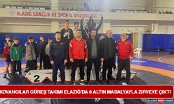 Kovancılar Güreş Takımı Elazığ'da 8 Altın Madalyayla Zirveye Çıktı