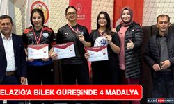 Elazığ'a Bilek Güreşinde 4 Madalya