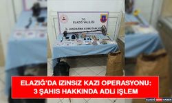 Elazığ’da İzinsiz Kazı Operasyonu: 3 Şahıs Hakkında Adli İşlem