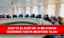 2025’te Elazığ’da 10 Milyonun Üzerinde Hasta Muayene Oldu
