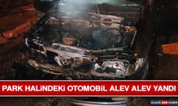 Park Halindeki Otomobil Alev Alev Yandı