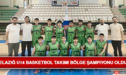 Elazığ U14 Basketbol Takımı Bölge Şampiyonu Oldu