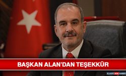 Başkan Alan’dan Teşekkür