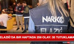 Elazığ’da Bir Haftada 258 Olay: 35 Tutuklama