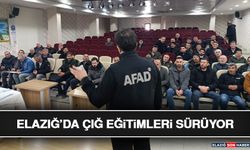 Elazığ’da Çığ Eğitimleri Sürüyor