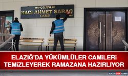 Elazığ'da Yükümlüler Camileri Temizleyerek Ramazana Hazırlıyor