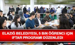 Elazığ Belediyesi, 5 Bin Öğrenci İçin İftar Programı Düzenledi