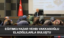 Eğitimci-Yazar Vehbi Vakkasoğlu Elazığlılarla Buluştu