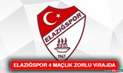 Elazığspor 4 Maçlık Zorlu Virajda