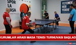 Kurumlar Arası Masa Tenisi Turnuvası Başladı