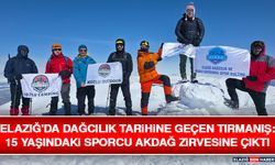 Elazığ'da Dağcılık Tarihine Geçen Tırmanış: 15 Yaşındaki Sporcu Akdağ Zirvesine Çıktı