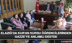 Elazığ’da Kur’an Kursu Öğrencilerinden Gazze’ye Anlamlı Destek