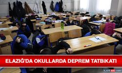 Elazığ'da Okullarda Deprem Tatbikatı