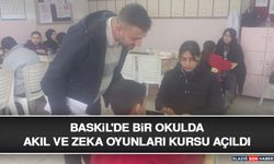 Baskil'de Bir Okulda Akıl ve Zeka Oyunları Kursu Açıldı