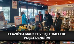 Elazığ’da Market ve İşletmelere Poşet Denetimi