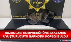 Buzdolabı Kompresörüne Saklanan Uyuşturucuyu Narkotik Köpeği Buldu