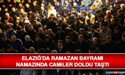 Elazığ'da Ramazan Bayramı Namazında Camiler Doldu Taştı
