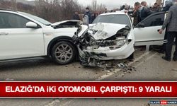Elazığ'da İki Otomobil Çarpıştı: 9 Yaralı