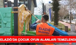 Elazığ’da Çocuk Oyun Alanları Temizlendi
