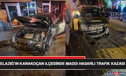 Elazığ’ın Karakoçan İlçesinde Maddi Hasarlı Trafik Kazası