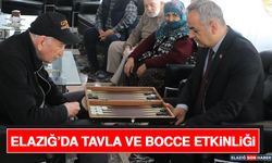 Elazığ’da Tavla ve Bocce Etkinliği