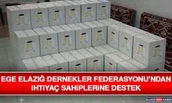 Ege Elazığ Dernekler Federasyonu’ndan İhtiyaç Sahiplerine Destek