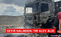 Seyir Halindeki Tır Alev Aldı