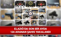 Elazığ’da Son Bir Ayda 124 Aranan Şahıs Yakalandı