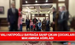 Vali Hatipoğlu Bayrağa Sahip Çıkan Çocukları Makamında Ağırladı