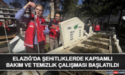 Elazığ'da Şehitliklerde Kapsamlı Bakım ve Temizlik Çalışması Başlatıldı