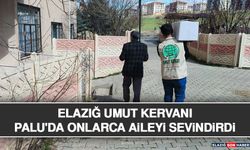 Elazığ Umut Kervanı Palu'da Onlarca Aileyi Sevindirdi