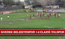 Siverek Belediyespor 1-0 Elazığ Yolspor