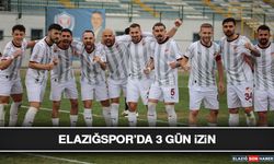 Elazığspor’da 3 Gün İzin