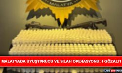 Malatya'da Uyuşturucu ve Silah Operasyonu: 4 Gözaltı
