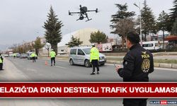 Elazığ'da Dron Destekli Trafik Uygulaması