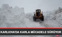 Karlıova'da Karla Mücadele Sürüyor