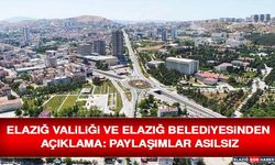 Elazığ Valiliği ve Elazığ Belediyesinden Açıklama: Paylaşımlar Asılsız