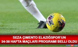 Seza Çimento Elazığspor’un 34-38 Hafta Maçları Programı Belli Oldu
