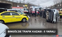 Bingöl’de Trafik Kazası : 5 Yaralı