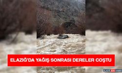 Elazığ'da Yağış Sonrası Dereler Coştu