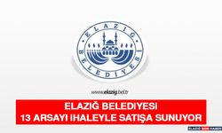 Elazığ Belediyesi 13 Arsayı İhaleyle Satışa Sunuyor