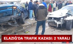 Elazığ'da Trafik Kazası: 2 Yaralı