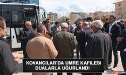 Kovancılar’da Umre Kafilesi Dualarla Uğurlandı