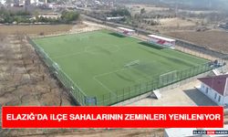Elazığ’da İlçe Sahalarının Zeminleri Yenileniyor