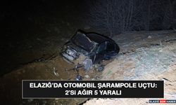 Elazığ’da Otomobil Şarampole Uçtu: 2’si Ağır 5 Yaralı