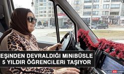 Eşinden Devraldığı Minibüsle 5 Yıldır Öğrencileri Taşıyor