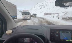 Bingöl-Erzurum kara yolunda kar etkisi: Uzun araç kuyrukları oluştu